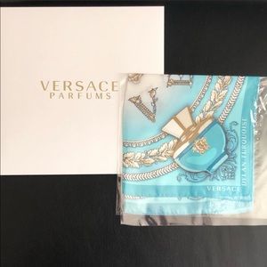 VERSACE Dylan Turquoise Silk Scarf